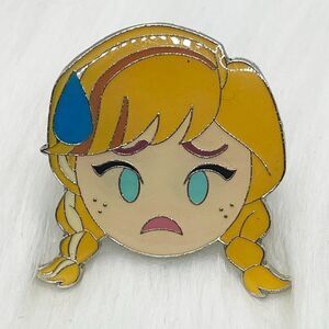 🔮‎ 5/$25 Disney Frozen Anna Nervous Emoji Pin